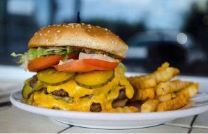 burger closeup