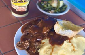 Meatloaf and mashed potatoes special
